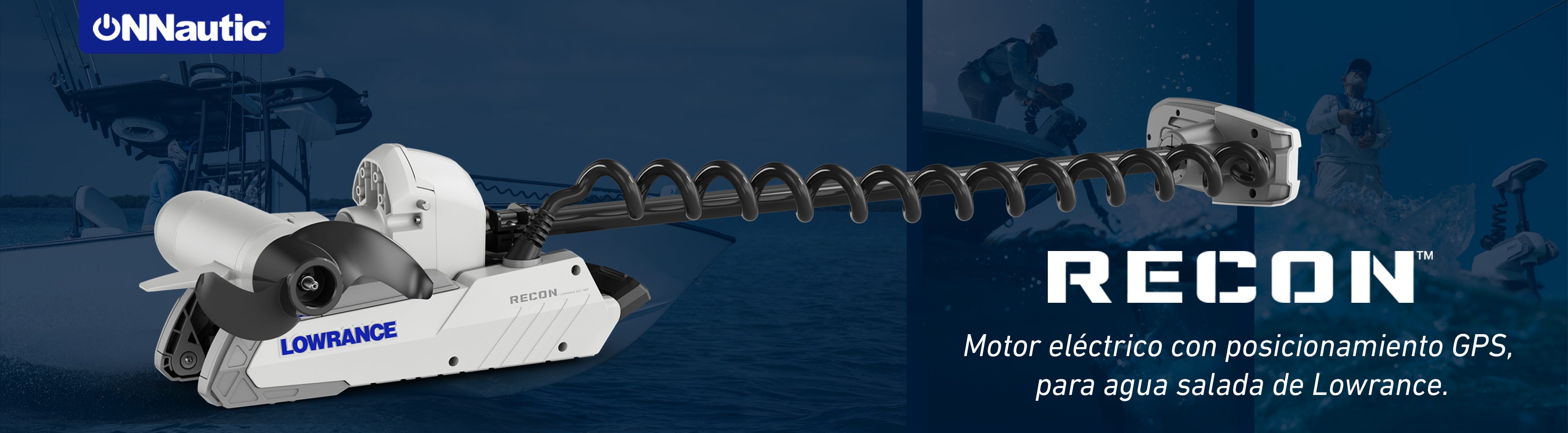Nueva generación de motores eléctricos de Lowrance. Compra ONNautic tu Lowrance Recon™. 